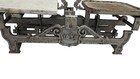Vintage 10kg Cast Iron Balance Scale With Marble   Metal Weighing Plates