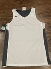 Nike Reversible Basketball Jersey Tank Training Practice Gray White Boys Xl Nwt