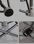 Portable Booster High Chair     Foldable Aluminum Seat With Tray   Travel Bag