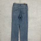 Hollister Ultra High-rise Dad Jeans 7r W28 L31 Distressed Floral Embroidered