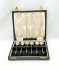 Antique Sterling Silver Coffee Spoons Set Of 6 William Suckling Birmingham 1922