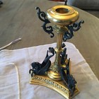 Antique French 19th C  Gilt Bronze Ormolu Hippocampus Candle Stick Thomire