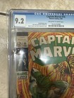 Captain Marvel  10 Classic Cover  marvel  1969  Cgc 9 2        