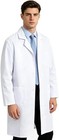 White Lab Coat For Women medical Lab Coat doctor Costume Adult Men Small