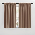 Blackout Curtains And Drapes For Kitchen -  cappuccino Color  42 Inches Wide    