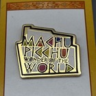 Machu Picchu Peru Wonder Of The World Souvenir Lapel Hat Pin Cafe Britt Nwt
