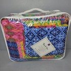 Misha Cotton Reversible Patchwork Boho Quilt 3 Piece Set- Brand New