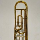 King Tempo Ii 607 Tenor Bass Trombone Medium Bore Used With Shiny Case