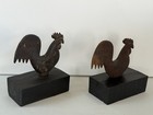 Rare Antique vintage Cast Iron Rooster Windmill Weight Hummer E 184