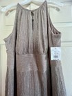Women s Metallic Gold Mother Of The Bride Gown  Size 14