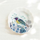 Miniature Ceramic Plates Set 1 12 Scale Dollhouse Kitchen Decor Bird Collection