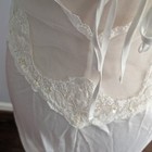 Women s Vintage Victoria s Secret White Low Back Slip Chemise Medium Bridal