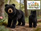      Hansa Creation Black Bear Animal Seat 34       Realistic Handcrafted Plush