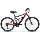 24  Hyper Bicycle Shocker Mountain Bike  Youth Ages 13   Red And Black