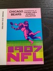 Nfl Football 1987 League Pocket Schedule - Chicago Bears Version 