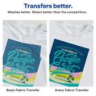 Light Fabric Personalize Iron On Transfer Paper 6 Sheets Inkjet Compatible New