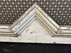 Antique Chippy White Architectural Salvage Window Door Pediment 35   