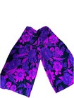 Vintage  60s Palazzo Pants Bell Bottom Hawaiian Barkcloth Mod M l Wrap Handmade
