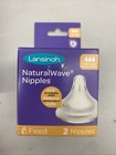 4 Pks Lansinoh Naturalwave Baby Bottle Nipples  Fast Flow Anti-colic 2 Ct Each 