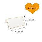 50 Pack 2 X 3 5 Inches Tent Cards   For Weddings  Banquets  Events 1