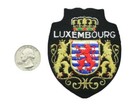Vintage Luxembourg Crest Badge Patch Embroidered Travel Souvenir Sew On Felt