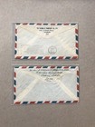 Iraq 1946 Covers To Us  airmail   Surface Mail Pair  total 14 King Faisal Stamps
