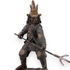 Japanese Antique Samurai Warrior Bronze Statue Meiji Metal Figurine 22 8 In 12kg