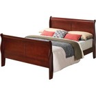 Pemberly Row Set Of 4 King Sleigh Bed   Dresser   Nightstand   Mirror In Cherry