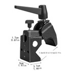 Photography Light Clamp Secure Grip Metal Photo Studio Versatile Super Clamp