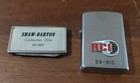 Shaw Barton Coshocton Ohio 3pc Advertising Lighter Letter Opener Knife Clip