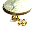 14kt Pure Yellow Gold Backs  5mm Full Size Pair 100  Guaranteed- Free Shipping 
