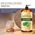 Premium Organic Castor Oil 100  Pure And Hexane-free Cold-pressed Beauty 16 Fl 