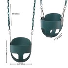 Toddler Child Swing Seat High Back Heavy Duty Indoor Outdoor Green
