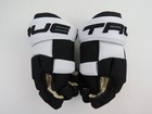 New True Nhl Pro Stock Pittsburgh Penguins Hockey Gloves Senior Size 13 5  Black