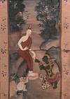 Framed Thai Manuscript Painting Of Buddha
