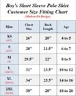 3-pack Boys School Uniform Short Sleeve Pique Polo Shirts Summer Colors  xs-2xl 