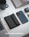 Rfid Blocking Leather Passport   Card Holder  Dual Person Travel Passport Wal   