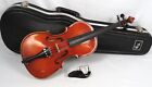 Vintage J  Balaton 320 C 4 4 Violin With Hard Shell Case Made In Hungary 23-1 2 