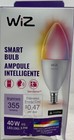 Lot Of 3 -wiz Candle Wi-fi Smart Led Light Frosted Dimmable Full Color B12 e12