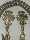 Knights Templar Sword Belt Hanger Chains  Set Of 3  Gold  Vintage