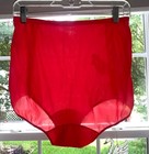 1950s Panties Granny Red Lace Double Nylon Gusset Pillow Tab 6