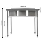 Commercial Kitchen Bar Sink 3 Compartment Stainless Steel Laundry Sink W drains