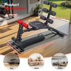 Adjustable Ab Trainer Machine Sit Up Bench Home Gym Workout Chair