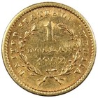 1852  1 Type 1 Gold Dollar Au  Almost Unc Details Scratched A1727