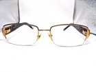Versace Mod 1175-b 1002 Gold havana 53-17-135 Half-rim Eyeglasses Frames Italy