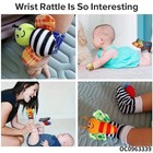 Baby Rattle Socks Foot Finder Hand Wrist Rattle Sensory Development Toy Infant