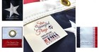 Patriotic 3x5 Flag - Embroidered Stars  Sewn Stripes  Brass Grommets