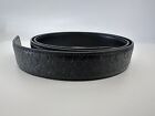 New Salvatoreferragamo Black-pattern Men s Belt Duo Buckles Black silver 40-50in