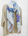 70  Cashmere 30  Silk Neckerchief Shawl Hourglass Print Bandana Scarf 53   Wrap 