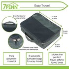 7penn Premium Packing Cubes Set - 5pk Black Luggage Organizers For Travel